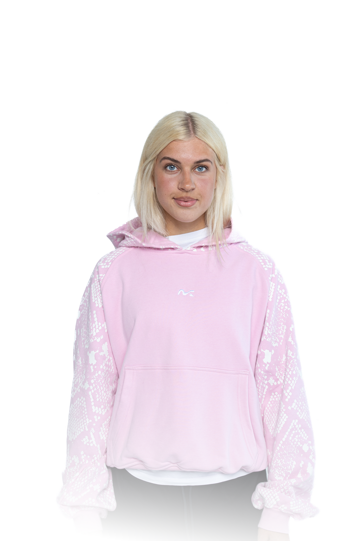 Snake Print Hoodie (Pink)
