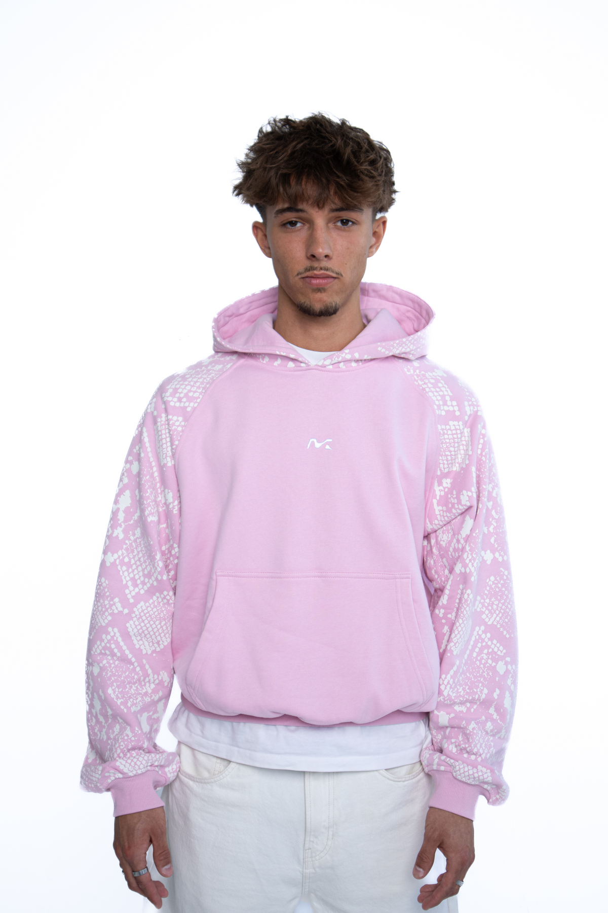 Snake Print Hoodie (Pink)