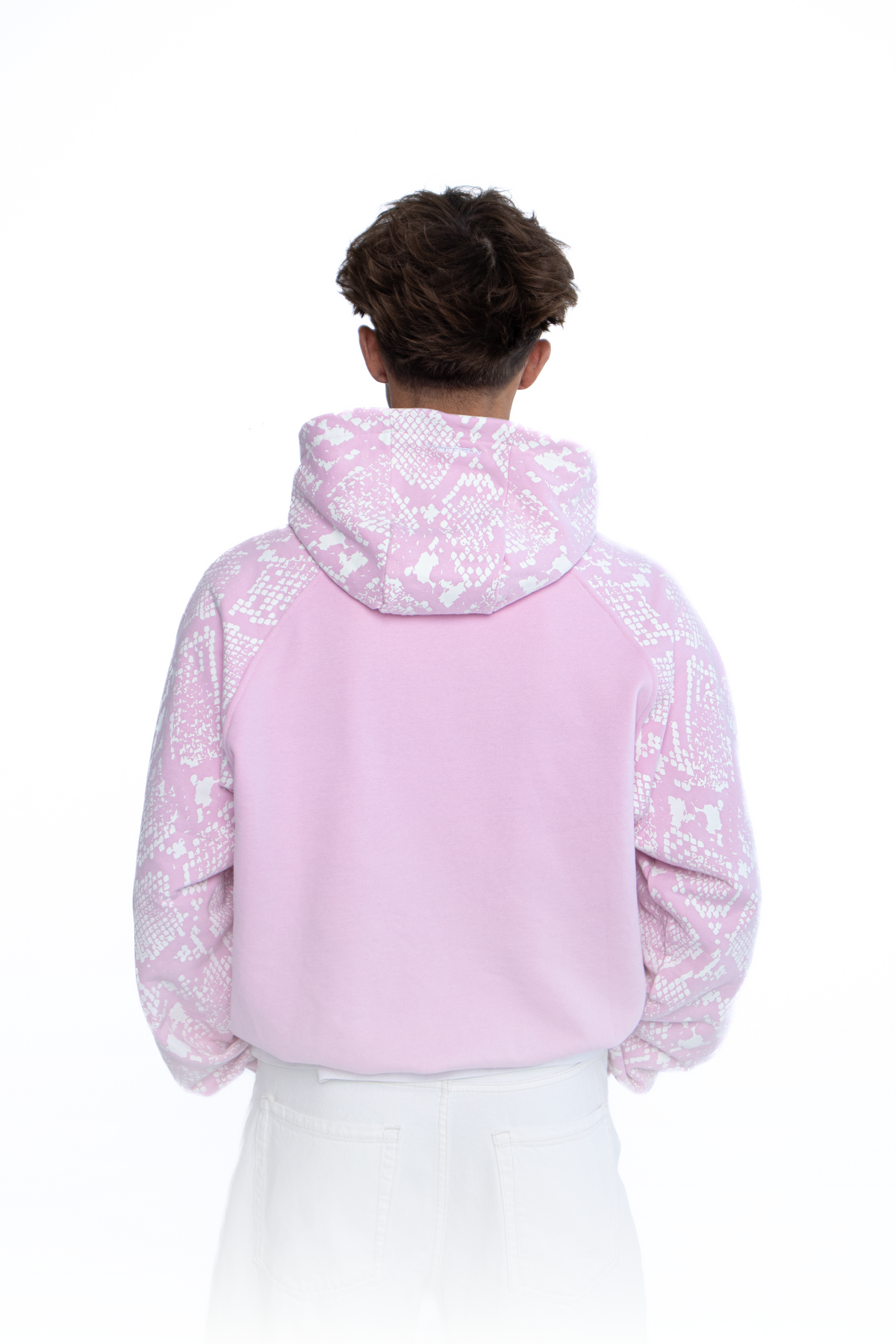 Snake Print Hoodie (Pink)