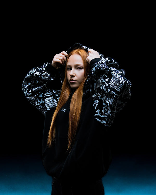 Snakeprint Hoodie (Black)