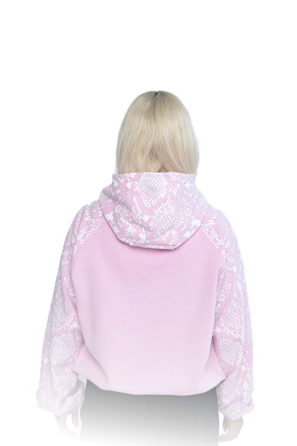Snake Print Hoodie (Pink)
