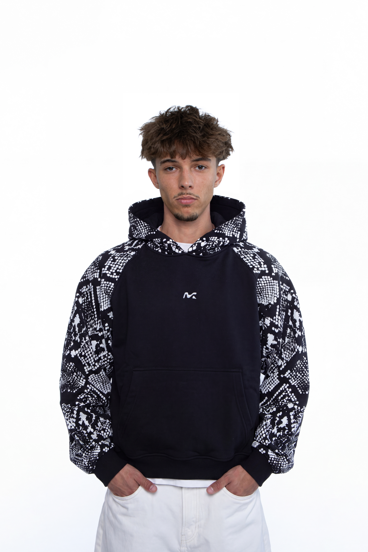 Snakeprint Hoodie (Black)