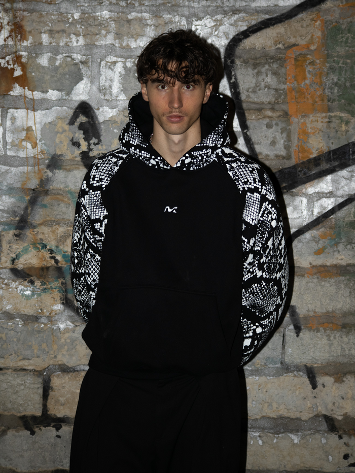 Snakeprint Hoodie (Black)