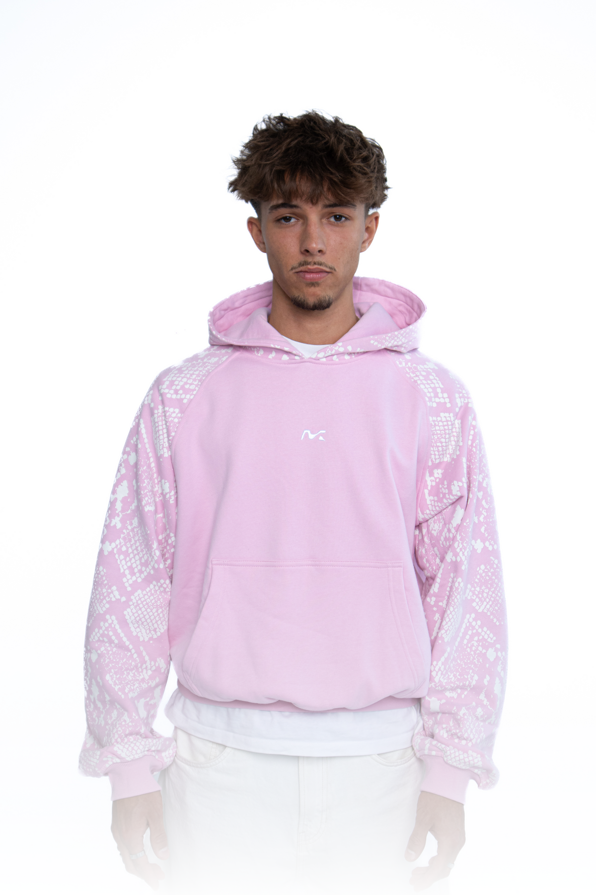 Snake Print Hoodie (Pink)