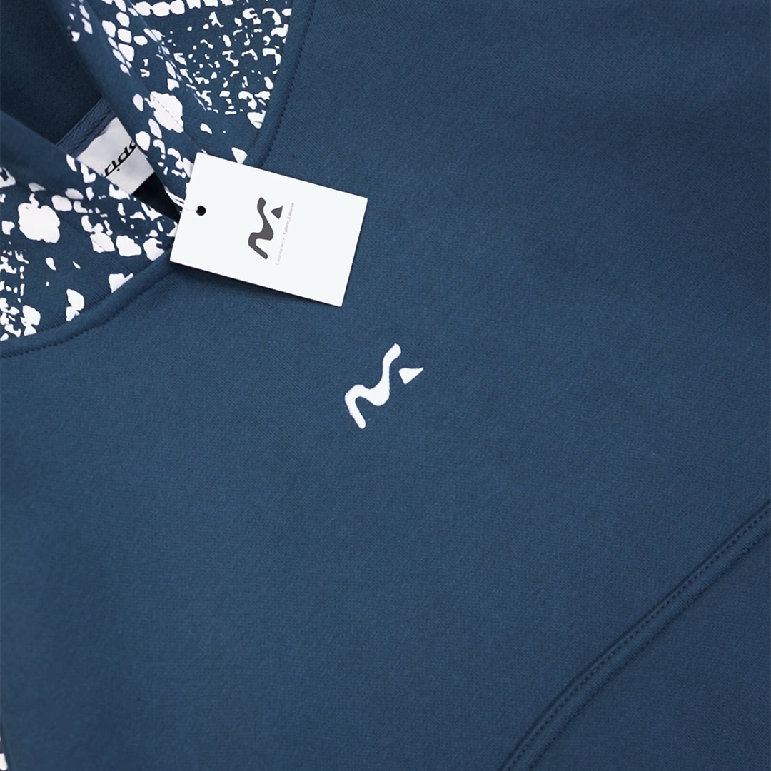 Snake Print Hoodie (Blue)